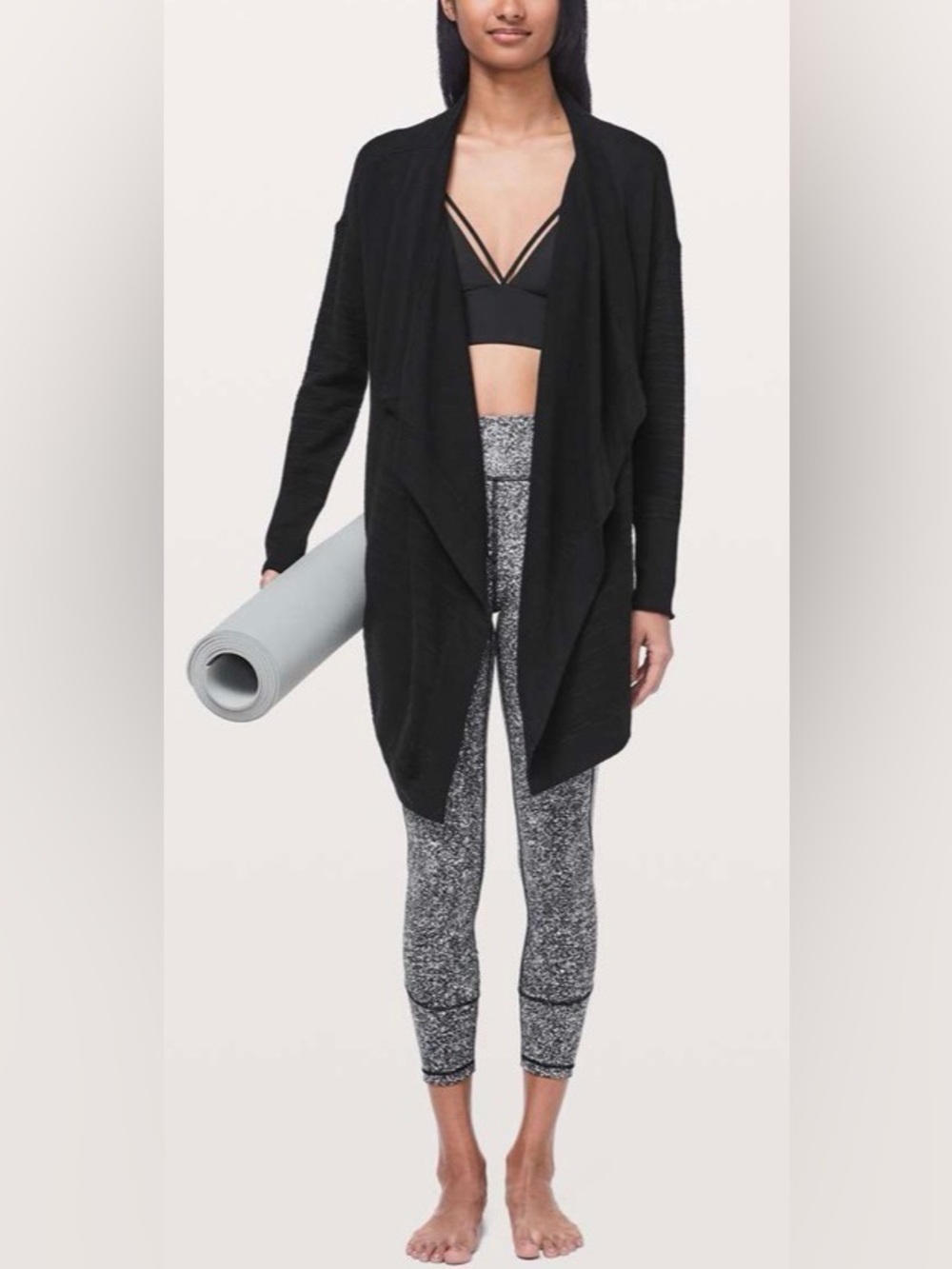 Lululemon In Movement Tight 25" *Everlux, Diffuse Starlight Black, sz 10